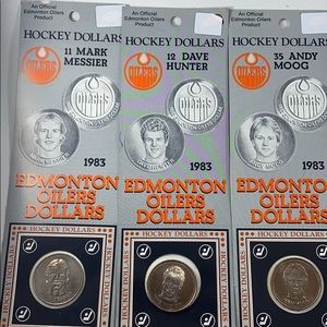 1983 Edmonton Oiler Collector Coins